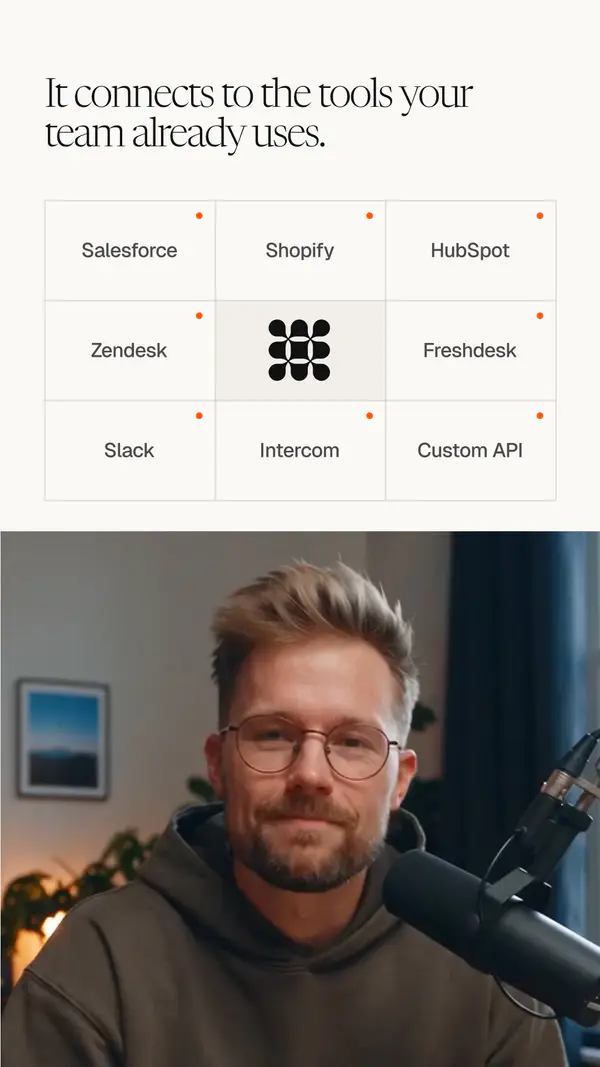 It connects to the tools your team already uses