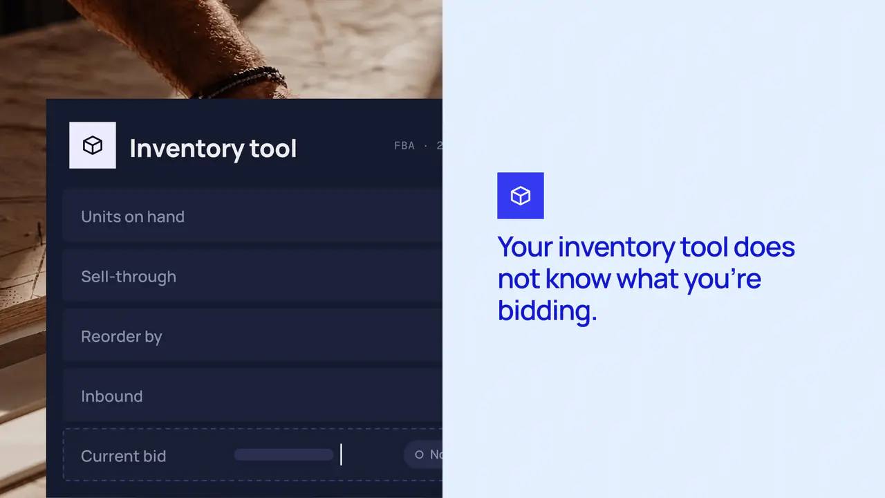 Your inventory tool does not know what you are bidding